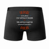 Caleçon Un Basile Aussi génial - Dos - Humour Boxer Coton Motif Métier Idée Cadeau Anniversaire Noël Homme