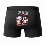 Caleçon J'peux Pas J'Ai Rugby - Humour Boxer Coton Idée Cadeau