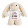 Peluche Lapin Bébé Doudou L'assistante de Cuisine de Maman Cadeau Naissance Fille Nouveau-Né Baby Shower
