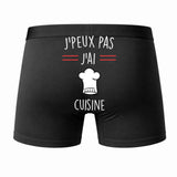 Caleçon J'peux Pas J'Ai Cuisine - Humour Boxer Coton Idée Cadeau