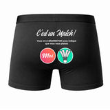 Caleçon Badminton C'est Un Match - Dos - Humour Boxer Coton Motif Métier Idée Cadeau Anniversaire Noël Homme
