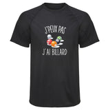Maillot de Sport Homme Billard Copie Jpeux Pas - T-Shirt Respirant Polyester Manches Courtes - Cadeau Sportif Anniversaire Noël Fête des Pères