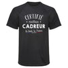Maillot de Sport Homme Cadreur - T-Shirt Respirant Polyester Manches Courtes - Cadeau Sportif Anniversaire Noël Fête des Pères