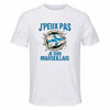Maillot de Sport Homme Marseillais J'peux Pas - T-Shirt Respirant Polyester Manches Courtes - Cadeau Sportif Anniversaire Noël Fête des Pères