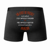 Caleçon Un Chef de Projet Aussi génial - Dos - Humour Boxer Coton Motif Métier Idée Cadeau Anniversaire Noël Homme