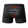 Caleçon Un Herboriste Aussi génial - Dos - Humour Boxer Coton Motif Métier Idée Cadeau Anniversaire Noël Homme