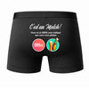 Caleçon BIÈRE C'est Un Match - Dos - Humour Boxer Coton Motif Métier Idée Cadeau Anniversaire Noël Homme