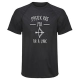 Maillot de Sport Homme J Peux Pas Tir a L Arc Copie Jpeux Pas - T-Shirt Respirant Polyester Manches Courtes - Cadeau Sportif Anniversaire Noël Fête des Pères