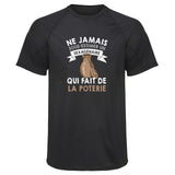 Maillot de Sport Homme Poterie Sexagenaire Homme - T-Shirt Respirant Polyester Manches Courtes - Cadeau Sportif Anniversaire Noël Fête des Pères