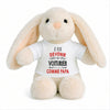 Peluche Lapin Bébé Doudou Je Veux Devenir Voiturier comme Papa Cadeau Naissance Nouveau-Né Baby Shower