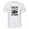 Maillot de Sport Homme Quad J'peux Pas - T-Shirt Respirant Polyester Manches Courtes - Cadeau Sportif Anniversaire Noël Fête des Pères