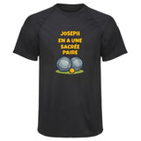 Maillot de Sport Homme pour Joseph en a Une Sacree Paire - T-Shirt Respirant Polyester Manches Courtes - Cadeau Sportif Anniversaire Noël Fête des Pères