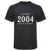 Maillot de Sport Homme 2004 Cuvee Grand Cru - T-Shirt Respirant Polyester Manches Courtes - Cadeau Sportif Anniversaire Noël Fête des Pères