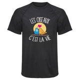 Maillot de Sport Homme Oiseaux Cest la Vie - T-Shirt Respirant Polyester Manches Courtes - Cadeau Sportif Anniversaire Noël Fête des Pères