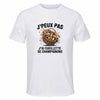 Maillot de Sport Homme Cueillette De Champignons J'peux Pas - T-Shirt Respirant Polyester Manches Courtes - Cadeau Sportif Anniversaire Noël Fête des Pères