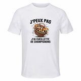 Maillot de Sport Homme Cueillette De Champignons J'peux Pas - T-Shirt Respirant Polyester Manches Courtes - Cadeau Sportif Anniversaire Noël Fête des Pères