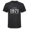 Maillot de Sport Homme 1971 Cuvee Grand Cru - T-Shirt Respirant Polyester Manches Courtes - Cadeau Sportif Anniversaire Noël Fête des Pères