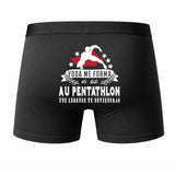 Caleçon Une légende Te Forma Pentathlon - Dos - Humour Boxer Coton Motif Métier Idée Cadeau Anniversaire Noël Homme
