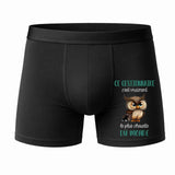 Caleçon Ce gestionnaire Le Plus Chouette - Face - Humour Boxer Coton Motif Métier Idée Cadeau Anniversaire Noël Homme