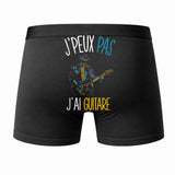 Caleçon J'peux Pas J'Ai Guitare - Humour Boxer Coton Idée Cadeau