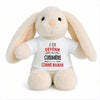 Peluche Lapin Bébé Doudou Je Veux Devenir Cuisiniere comme Maman Cadeau Naissance Nouveau-Né Baby Shower