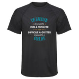Maillot de Sport Homme pour Un Barman Formidable Blanc - T-Shirt Respirant Polyester Manches Courtes - Cadeau Sportif Anniversaire Noël Fête des Pères