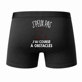 Caleçon J'peux Pas J'Ai Course à Obstacles - Humour Boxer Coton Idée Cadeau