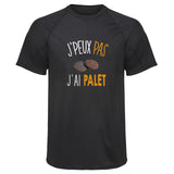 Maillot de Sport Homme Palet Copie Jpeux Pas - T-Shirt Respirant Polyester Manches Courtes - Cadeau Sportif Anniversaire Noël Fête des Pères