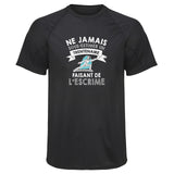 Maillot de Sport Homme Homme Trentenaire Escrime - T-Shirt Respirant Polyester Manches Courtes - Cadeau Sportif Anniversaire Noël Fête des Pères