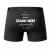 Caleçon Grand-Mère d'amour - Dos - Humour Boxer Coton Motif Métier Idée Cadeau Anniversaire Noël Homme