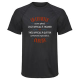 Maillot de Sport Homme pour Un Couvreur Aussi Genial - T-Shirt Respirant Polyester Manches Courtes - Cadeau Sportif Anniversaire Noël Fête des Pères