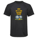 Maillot de Sport Homme pour Eric en a Une Sacree Paire - T-Shirt Respirant Polyester Manches Courtes - Cadeau Sportif Anniversaire Noël Fête des Pères
