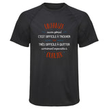 Maillot de Sport Homme pour Un Hamza Aussi Genial - T-Shirt Respirant Polyester Manches Courtes - Cadeau Sportif Anniversaire Noël Fête des Pères