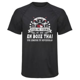 Maillot de Sport Homme Boxe Thai Une Legende Tu Deviendras - T-Shirt Respirant Polyester Manches Courtes - Cadeau Sportif Anniversaire Noël Fête des Pères