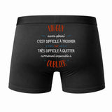 Caleçon Un Guy Aussi génial - Dos - Humour Boxer Coton Motif Métier Idée Cadeau Anniversaire Noël Homme