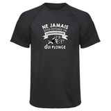 Maillot de Sport Homme Plonge Copie Quinquagenaire Homme - T-Shirt Respirant Polyester Manches Courtes - Cadeau Sportif Anniversaire Noël Fête des Pères