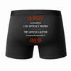 Caleçon Un Jacquy Aussi génial - Dos - Humour Boxer Coton Motif Métier Idée Cadeau Anniversaire Noël Homme