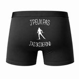 Caleçon J'peux Pas J'Ai Ski de Fond - Humour Boxer Coton Idée Cadeau