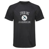 Maillot de Sport Homme Aeromodelisme Copie Jpeux Pas - T-Shirt Respirant Polyester Manches Courtes - Cadeau Sportif Anniversaire Noël Fête des Pères