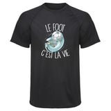 Maillot de Sport Homme Foot Cest la Vie - T-Shirt Respirant Polyester Manches Courtes - Cadeau Sportif Anniversaire Noël Fête des Pères