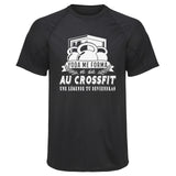 Maillot de Sport Homme Crossfit Une Legende Tu Deviendras - T-Shirt Respirant Polyester Manches Courtes - Cadeau Sportif Anniversaire Noël Fête des Pères