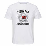 Maillot de Sport Homme Palets Vendeen J'peux Pas - T-Shirt Respirant Polyester Manches Courtes - Cadeau Sportif Anniversaire Noël Fête des Pères