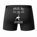 Caleçon J'peux Pas J'Ai Aérobic - Humour Boxer Coton Idée Cadeau