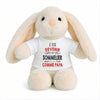 Peluche Lapin Bébé Doudou Je Veux Devenir Sommelier comme Papa Cadeau Naissance Nouveau-Né Baby Shower