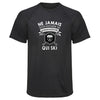 Maillot de Sport Homme Ski Copie Quinquagenaire Homme - T-Shirt Respirant Polyester Manches Courtes - Cadeau Sportif Anniversaire Noël Fête des Pères