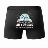 Caleçon Une légende Te Forma Curling - Dos - Humour Boxer Coton Motif Métier Idée Cadeau Anniversaire Noël Homme