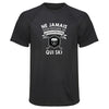 Maillot de Sport Homme Ski Copie Quarantenaire Homme - T-Shirt Respirant Polyester Manches Courtes - Cadeau Sportif Anniversaire Noël Fête des Pères