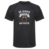 Maillot de Sport Homme Pilote Octogenaire Homme - T-Shirt Respirant Polyester Manches Courtes - Cadeau Sportif Anniversaire Noël Fête des Pères