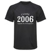 Maillot de Sport Homme 2006 Cuvee Grand Cru - T-Shirt Respirant Polyester Manches Courtes - Cadeau Sportif Anniversaire Noël Fête des Pères