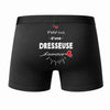 Caleçon Dresseuse d'amour - Dos - Humour Boxer Coton Motif Métier Idée Cadeau Anniversaire Noël Homme